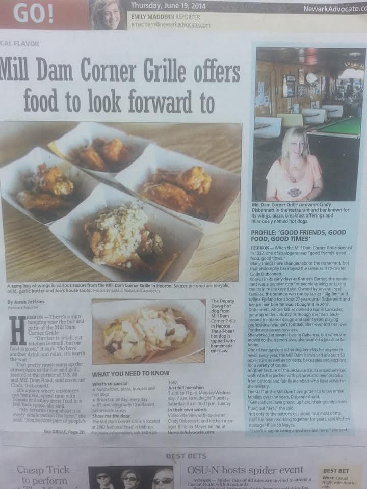 Mill Dam Corner Grille special - Thursday 028