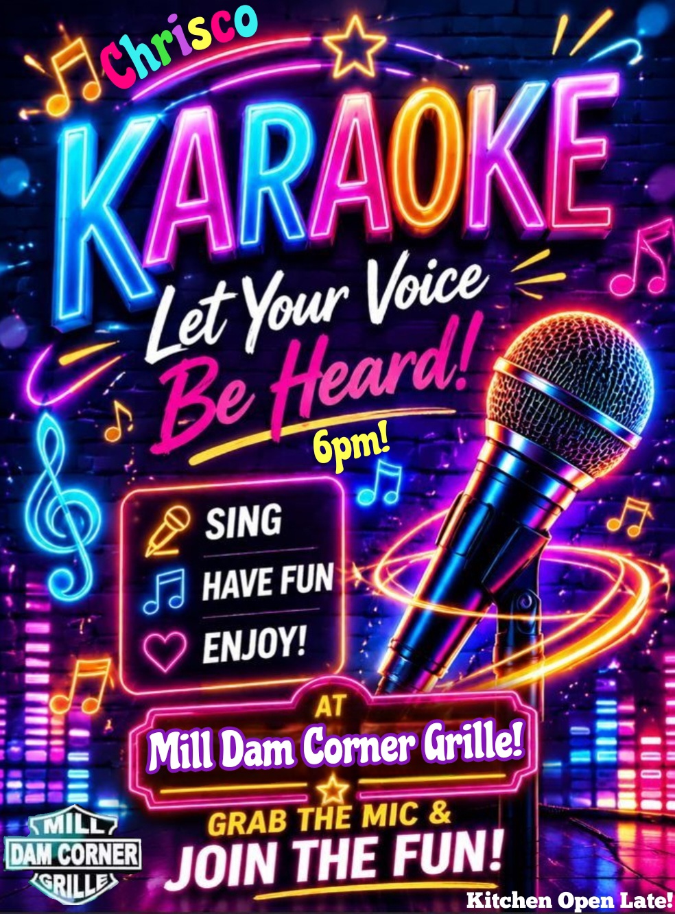 Mill Dam Corner Grille special - Sunday 008
